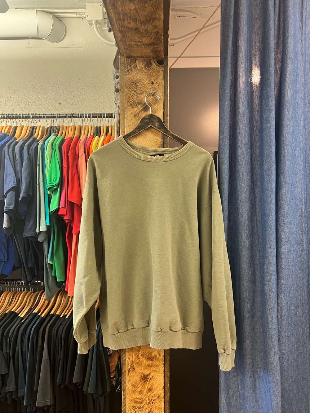 Vintage Olive Blank Crewneck